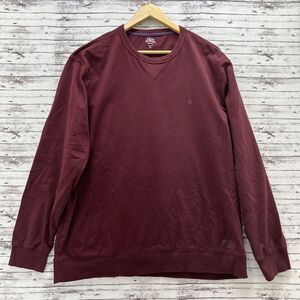 Izod Saltwater Sweatshirt Men's Size XL Burgundy Relaxed Classics Pullover USED